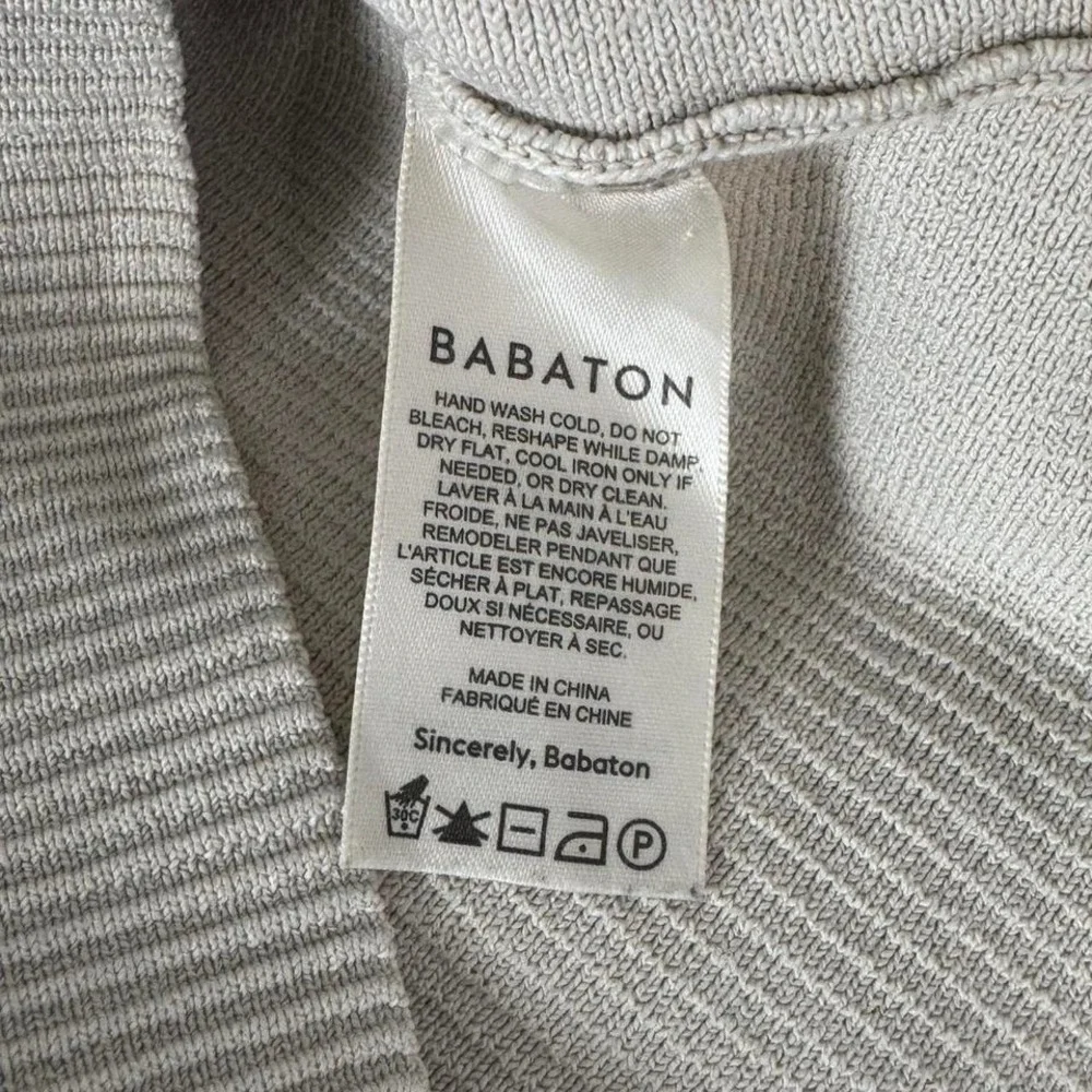 Babaton Aritzia Sculpt Knit Long Sleeve Bodysuit Beige Cream Size Small - Picture 5 of 5